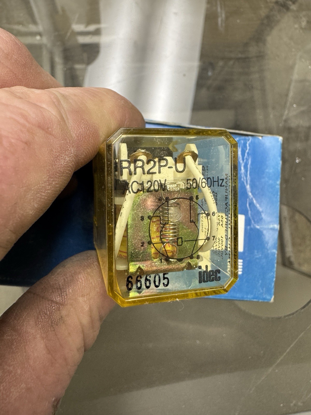 Lot of 10 IDEC RR2P-U AC120V Relay, 50/60Hz, 8-Pin New In Box