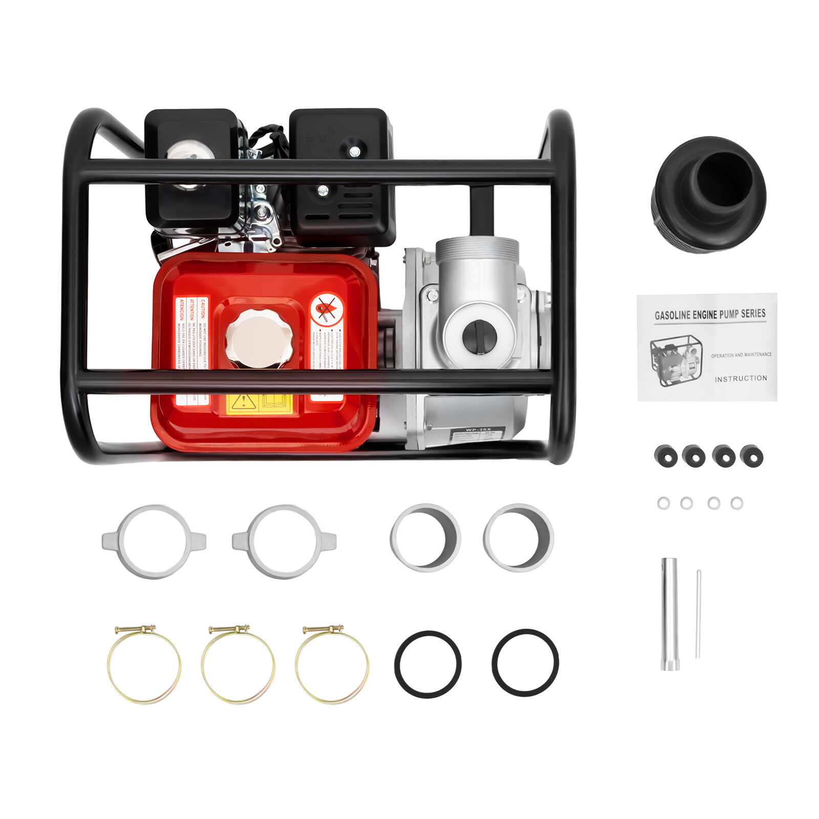 7.5HP Irrigation Water Pump Gas Powered Pump 3″ Garden Farm High Pressure Pump