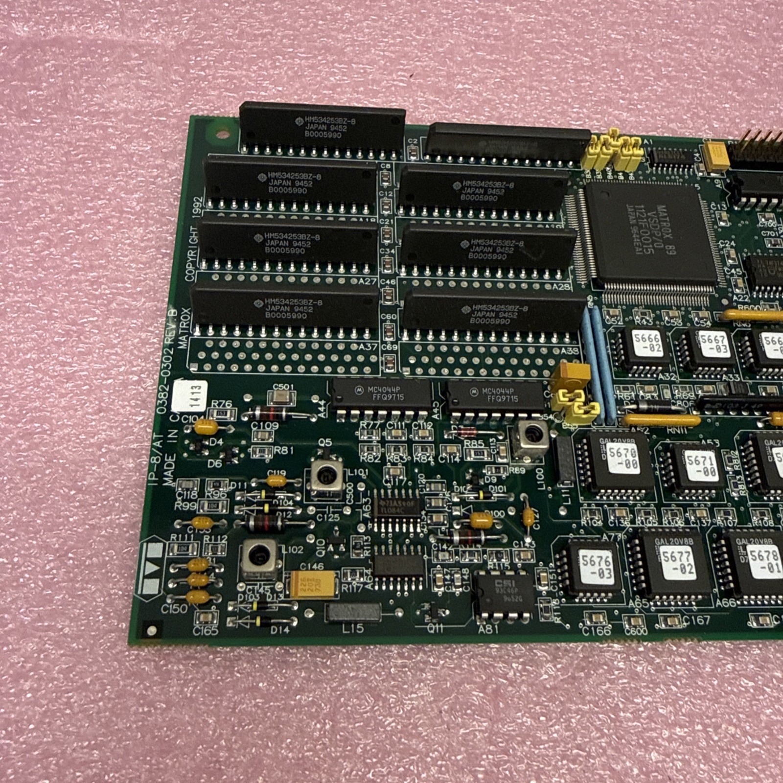Matrox IP-8/AT/1M rev 03 0382-0302 rev B board w/ warranty