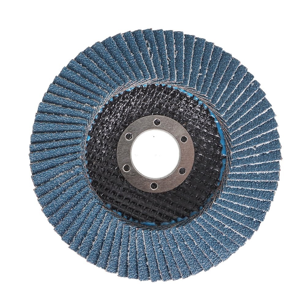 100 Pcs 4.5 Inch x 7/8 Inch T29 80 Grit Premium Zirconia Flap Sanding Discs