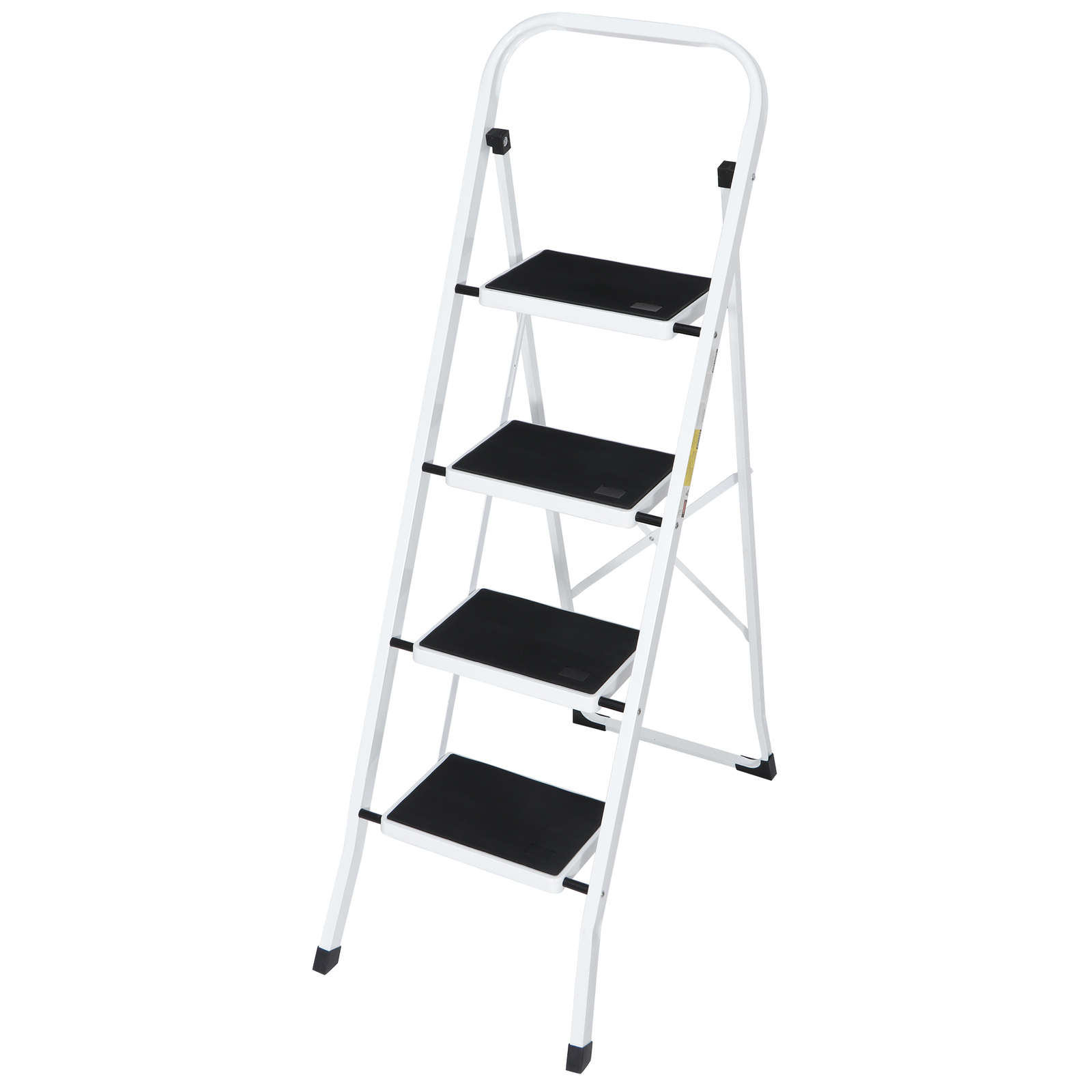 4 Step Ladder Lightweight Folding Step Stool Convenient Handgrip Sturdy Wide