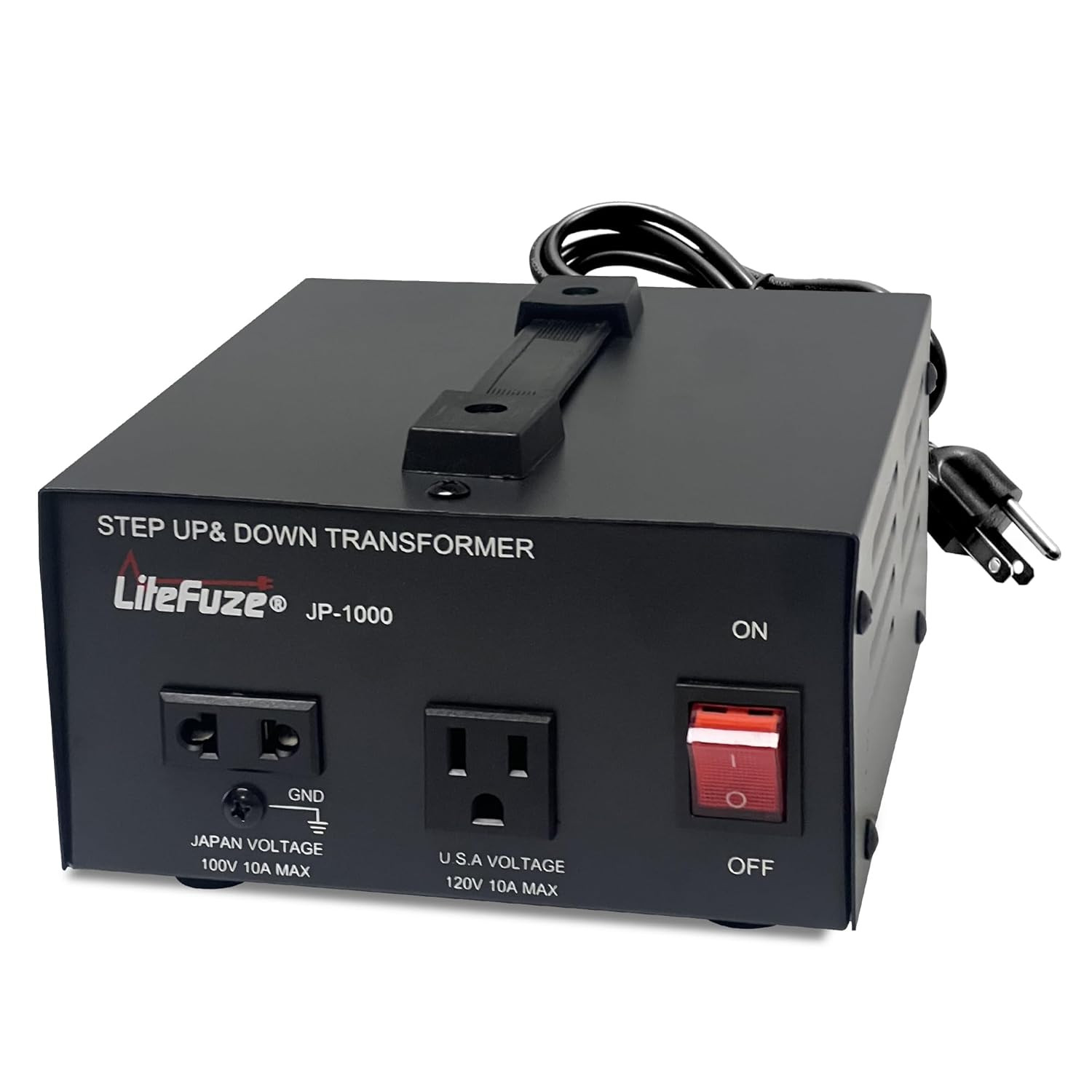 1000W Step-Up/Step-Down Transformer with Dual Sockets – Premium Copper Coil, Noi