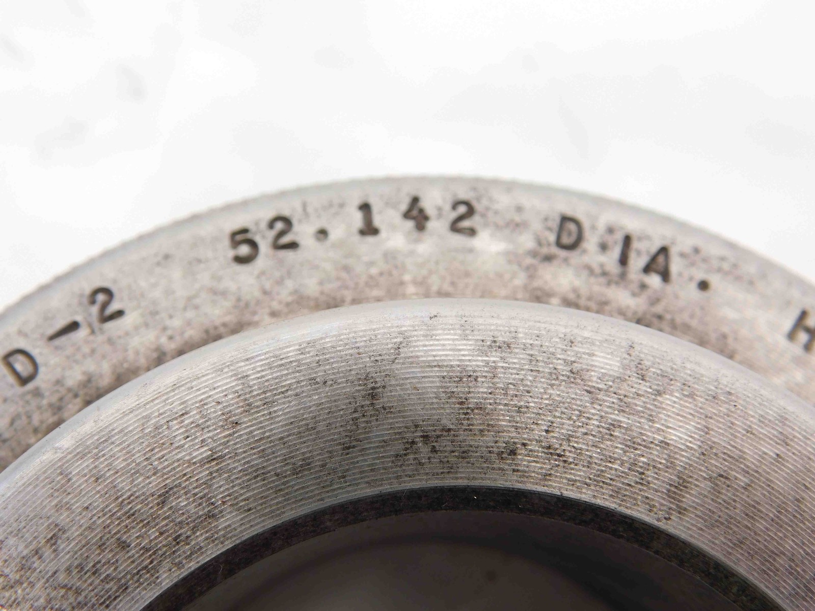 52.142 MASTER PLAIN BORE RING GAGE 52.000 +.142 OVERSIZE 52 mm 2.0528 SETTING