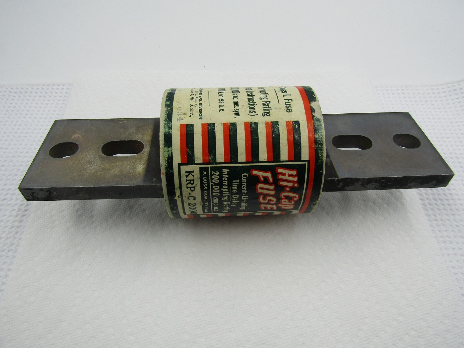 BUSSMANN KRP-C 2000 HI-CAP FUSE 2000 Amp 600 VAC Class L