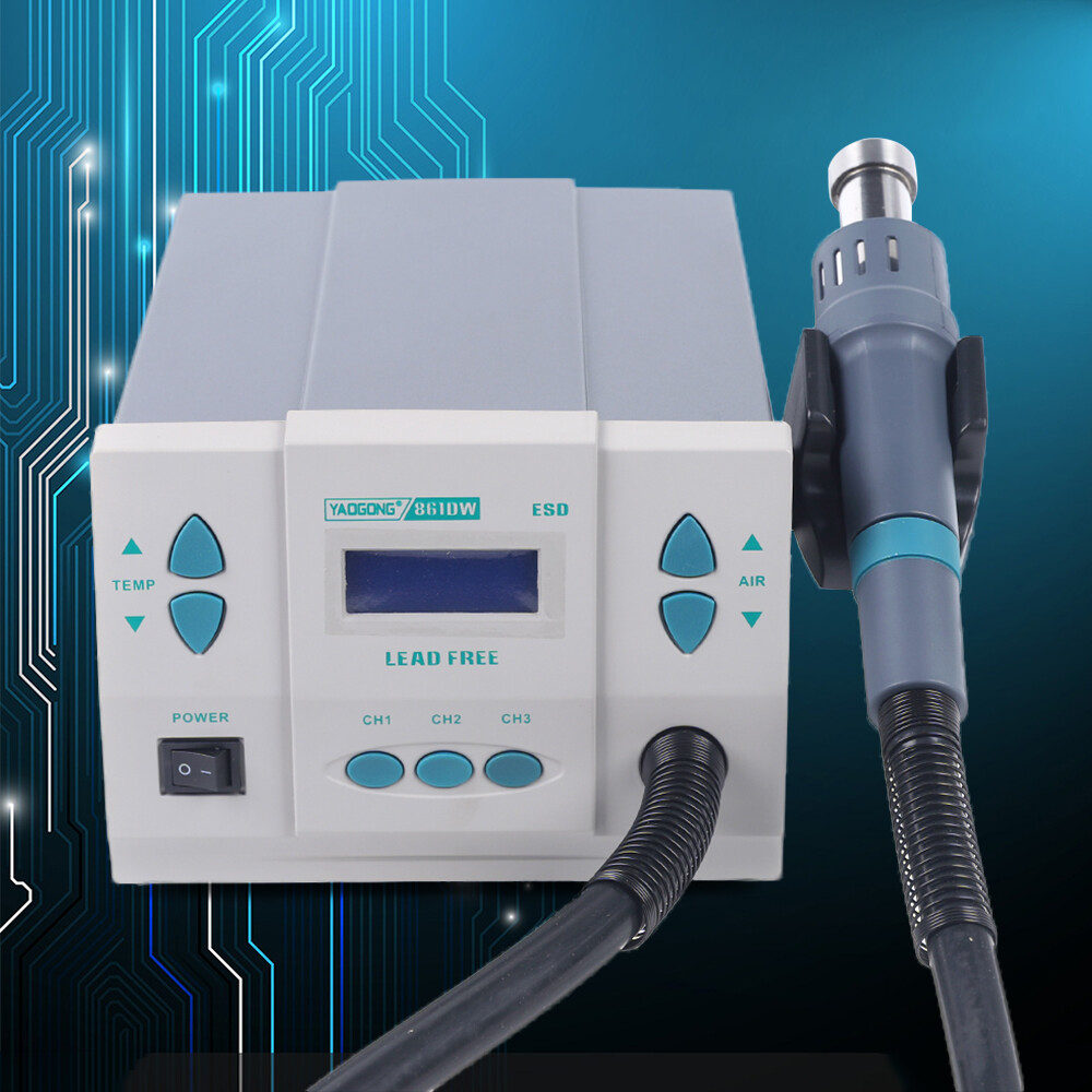 861DW Heat Gun Digital Display Station Hot Air Rework Station Soldering 1000W
