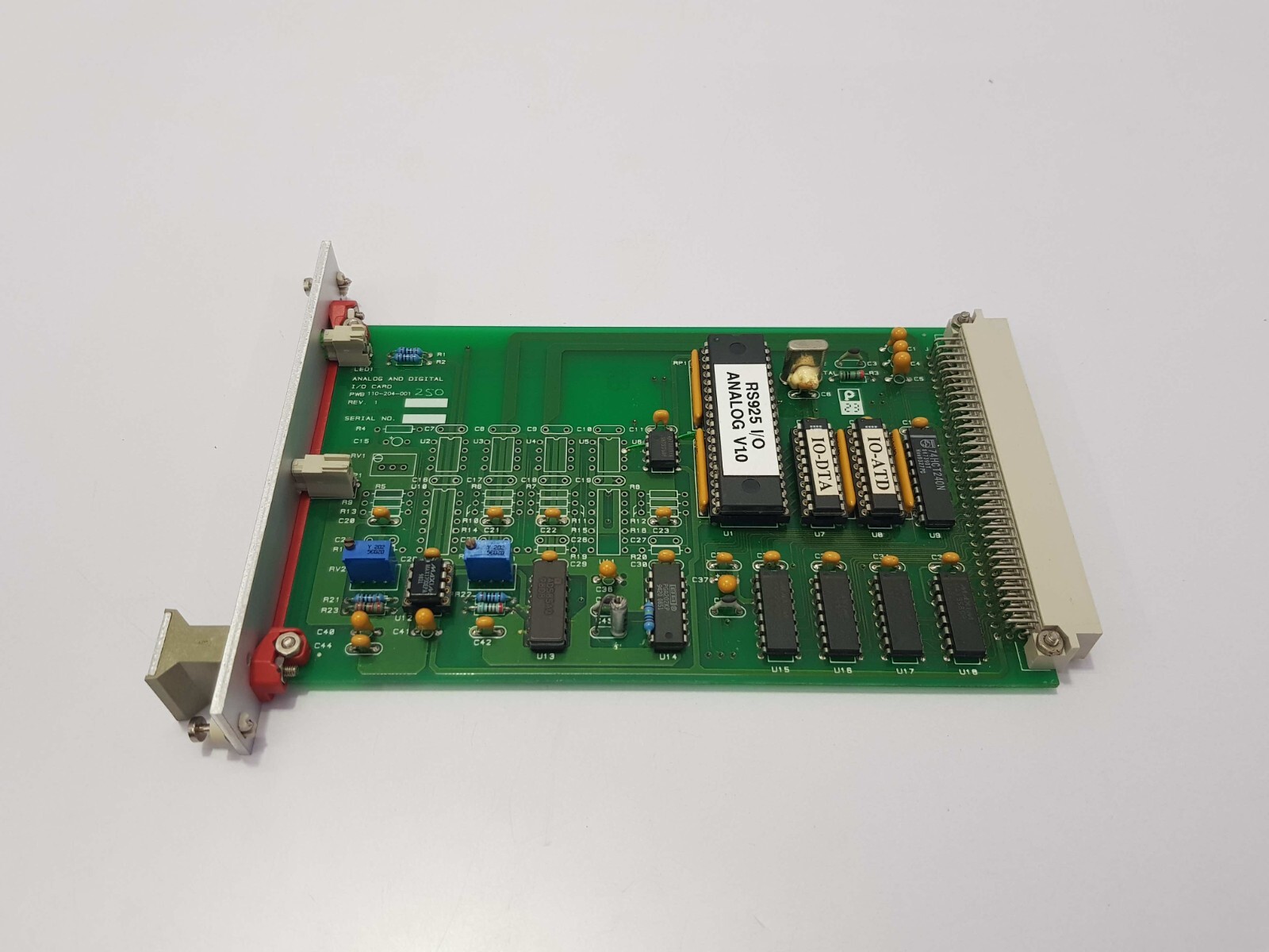 NAUTRONIX PWB 110-204-001 ANALOG AND DIGITAL I/O CARD REV 1