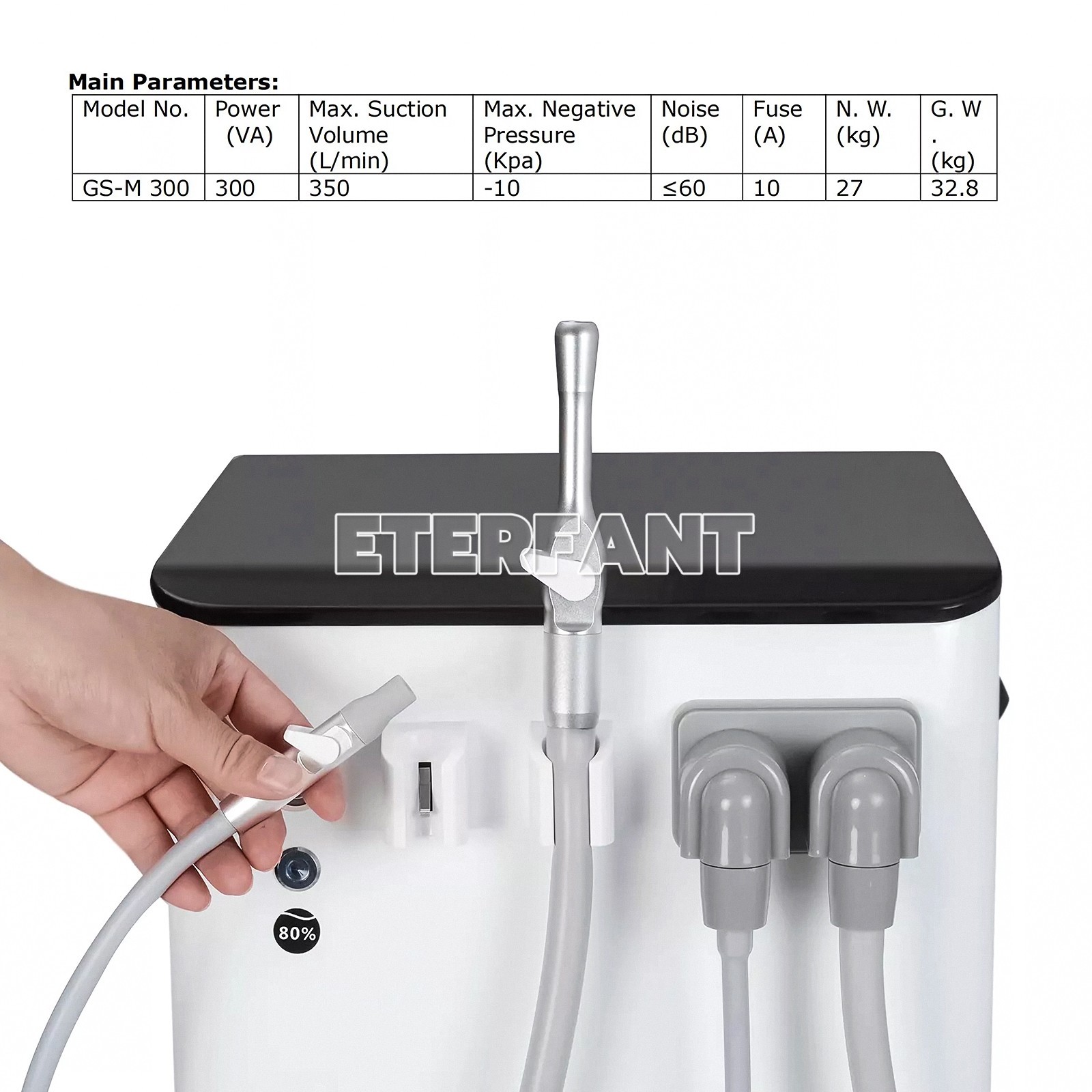 Dental Unit w/Air Compressor Curing Light Scaler 4H/Mobile Suction Unit System