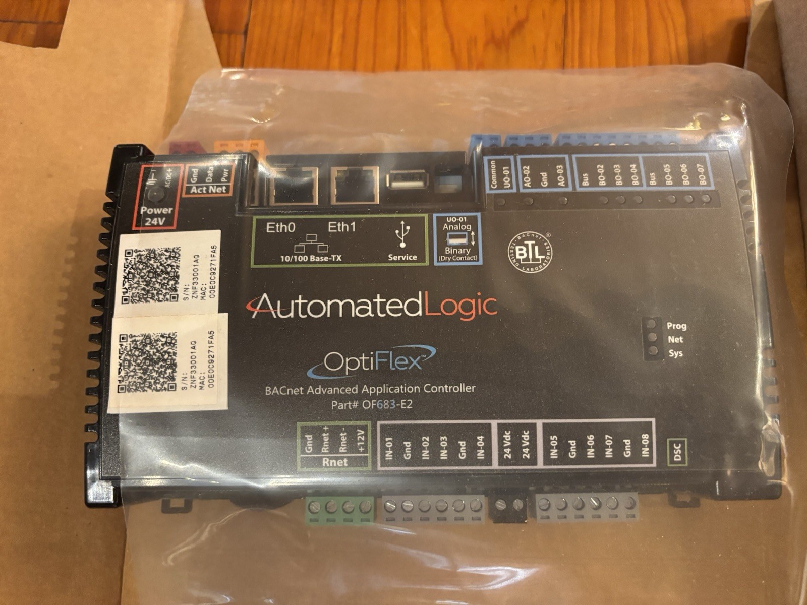Auto. Logic OF683-E2 OptiFlex Advanced Application Controller BACnet/IP WebC NEW