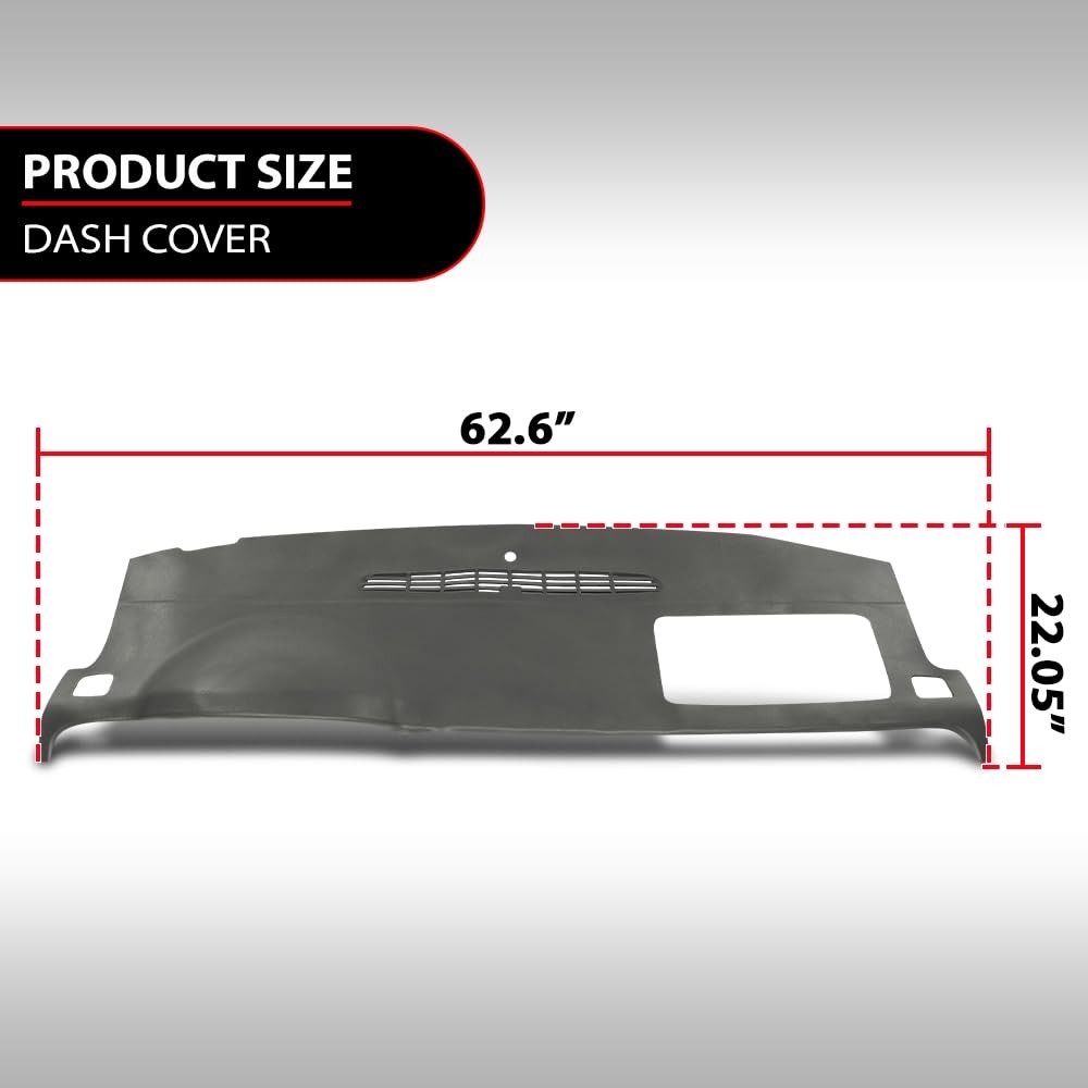 TPE Dash Cap Overlay 07-14 Chevy Tahoe Suburban Silverado for GMC Yukon Sierra G