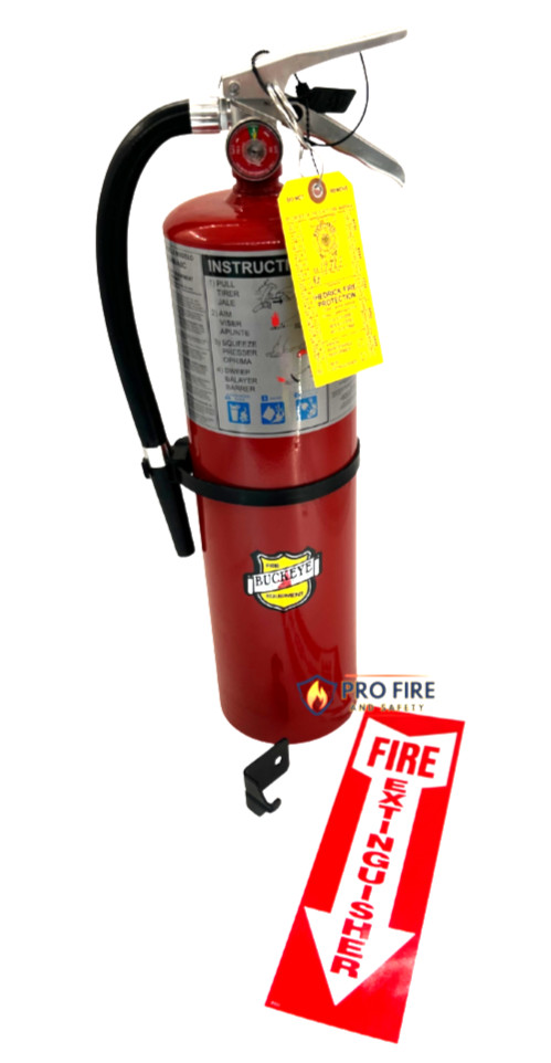 NEW 5LB Buckeye – ABC Dry Chemical Fire Extinguisher with cert tag