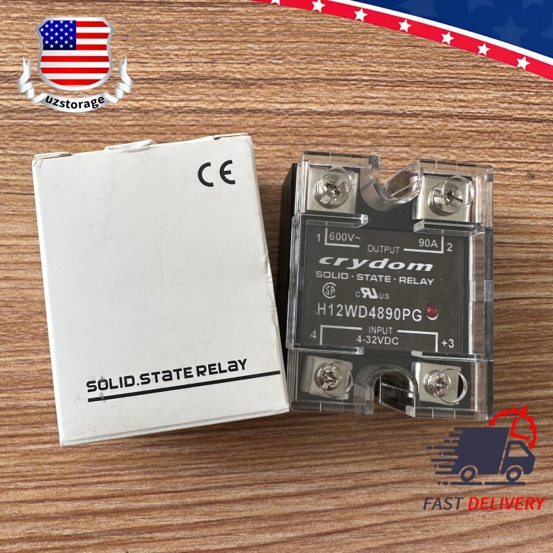 NEW SSR Solid State Relay For Crydom H12WD4890PG 4-32VDC 600VAC 90A US Shipping