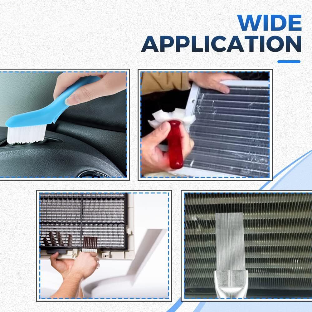 7X Air Conditioner Fin Cleaner Set Comb Condenser Straightener Repair Clean Tool