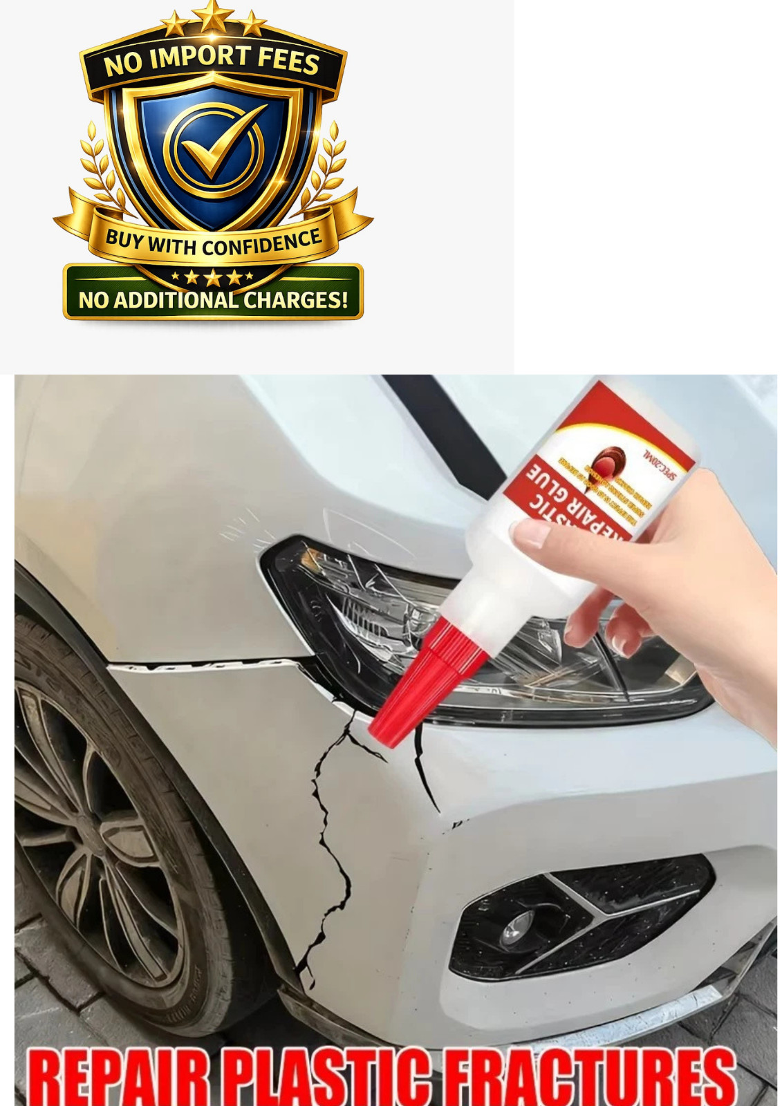 Car Bumper Repair Glue Plastic Adhesive Strong Auto Crack Fix Universal