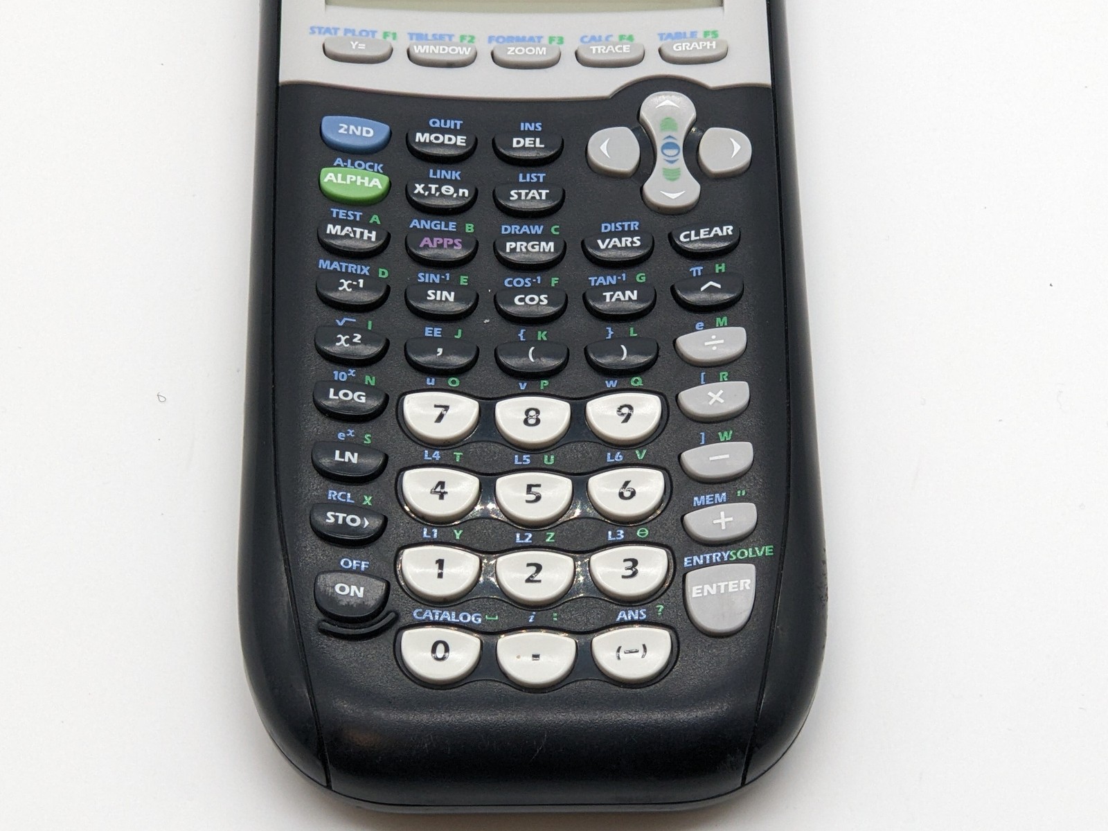 HEAVY USE Texas Instruments TI-84 Plus Graphing Calculator w/Cover Black Tested