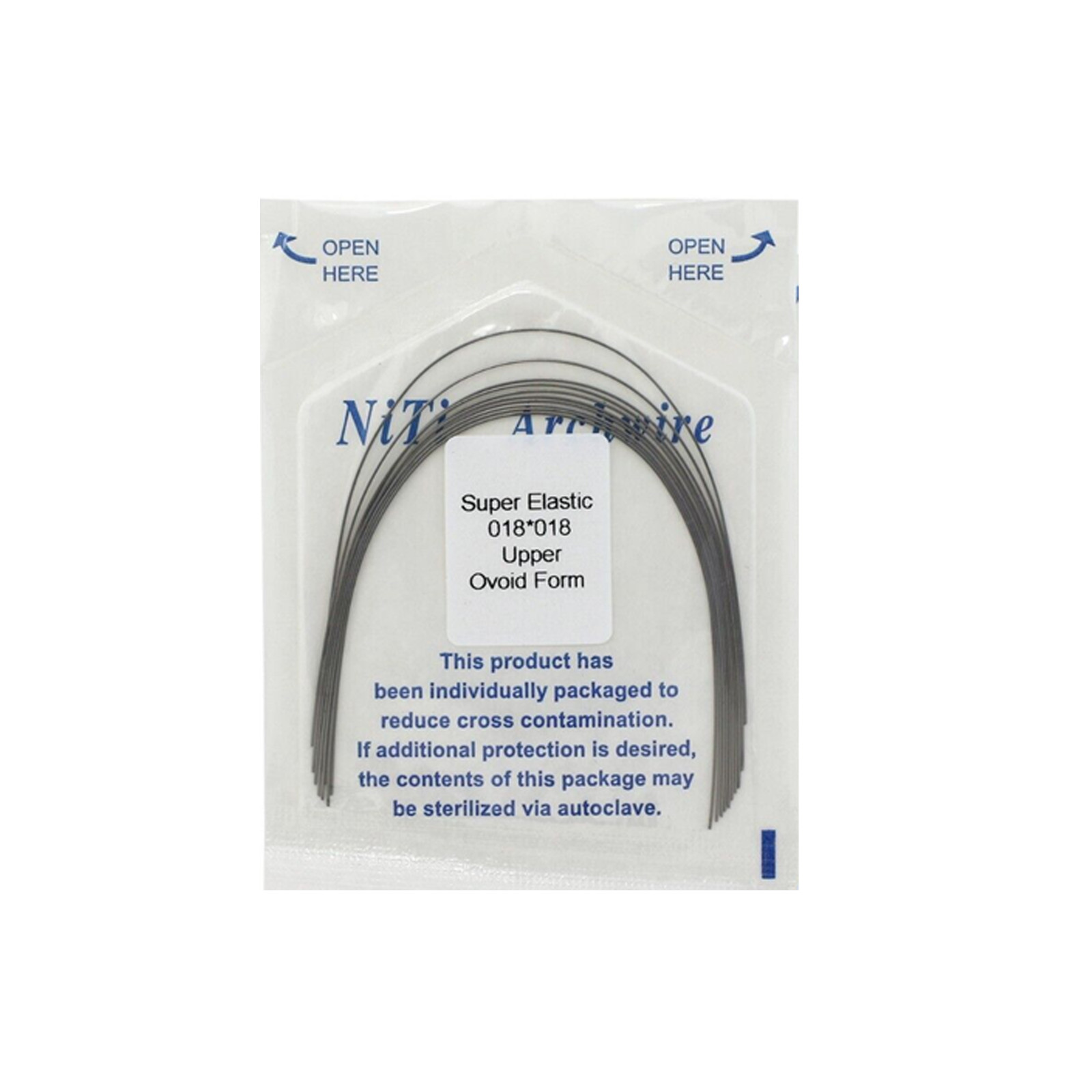 10pcs/pk Orthodontic Arch Wire Niti Stainless Steel Round Rectangular Natural