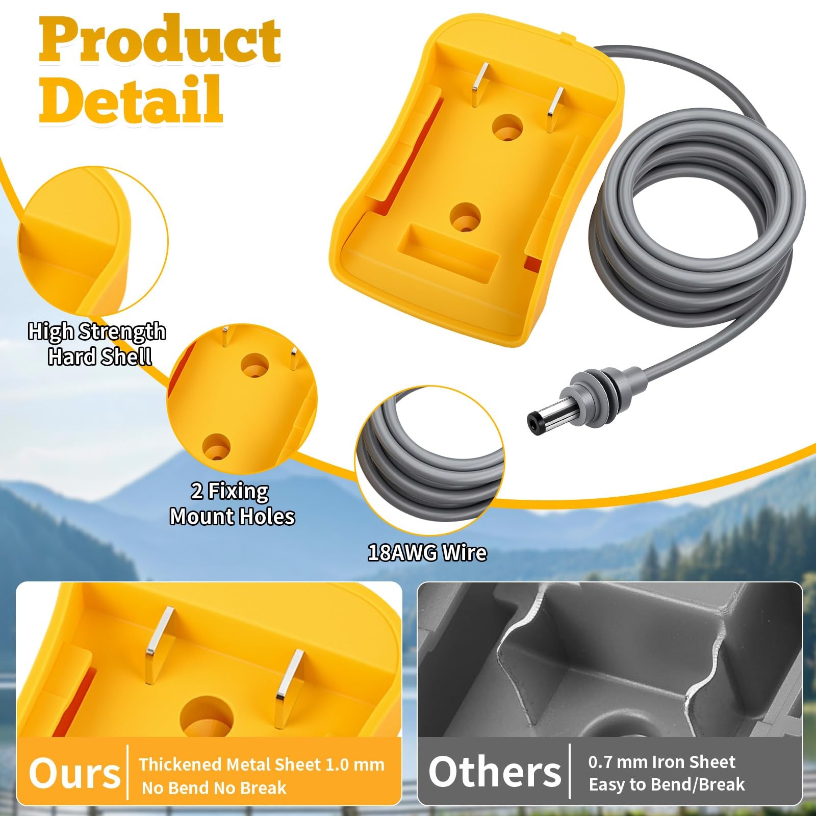 Starlink Mini Adapter for DeWalt 20V Battery- 3.2FT Portable Power Cord Adapt…