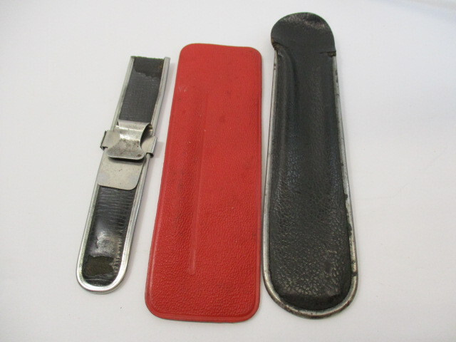 (3) 6″ Scales (1) 3″ Cut Down Ruler (3) Old Scale Sleeve Holders for Rulers VGC