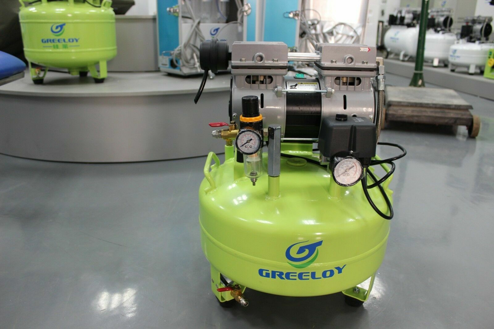 Dental Silent Oil Free Oilless Air Compressor 24L Tank 600w 118L/min GA-61 US