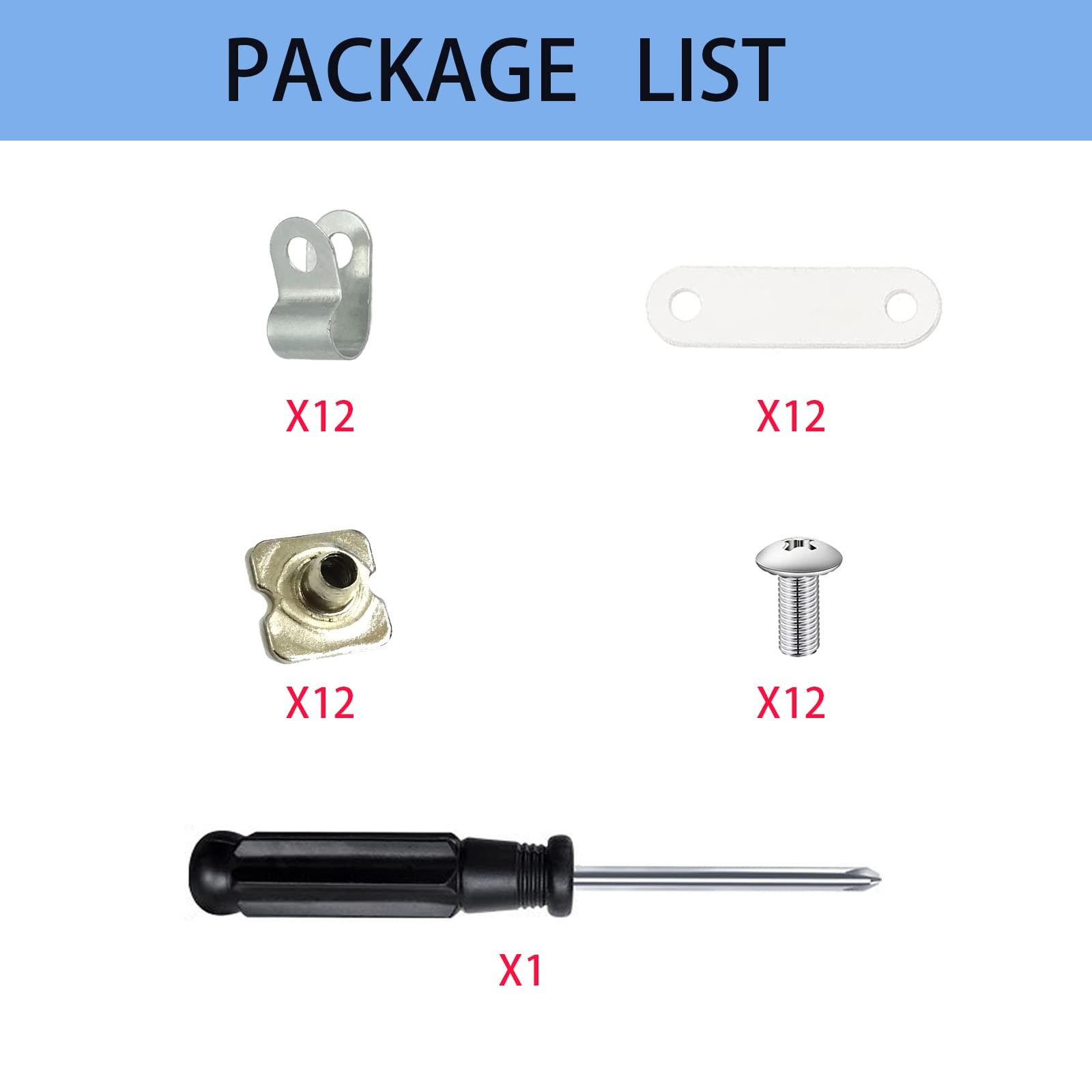 Football Helmet Repair Kit, Hockey Helmet Hardware Kit, Hardware for Universal B