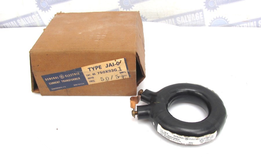 General Electric – JAI-0 750X93G1 – CURRENT TRANSFORMER – 50:5 500A:5A 50-400 Hz