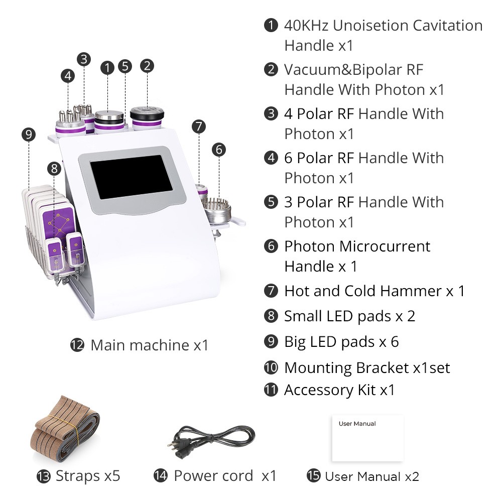 9 in 1 Beauty Machine Body Massage Facial Skin Care Skin Care Brand New US