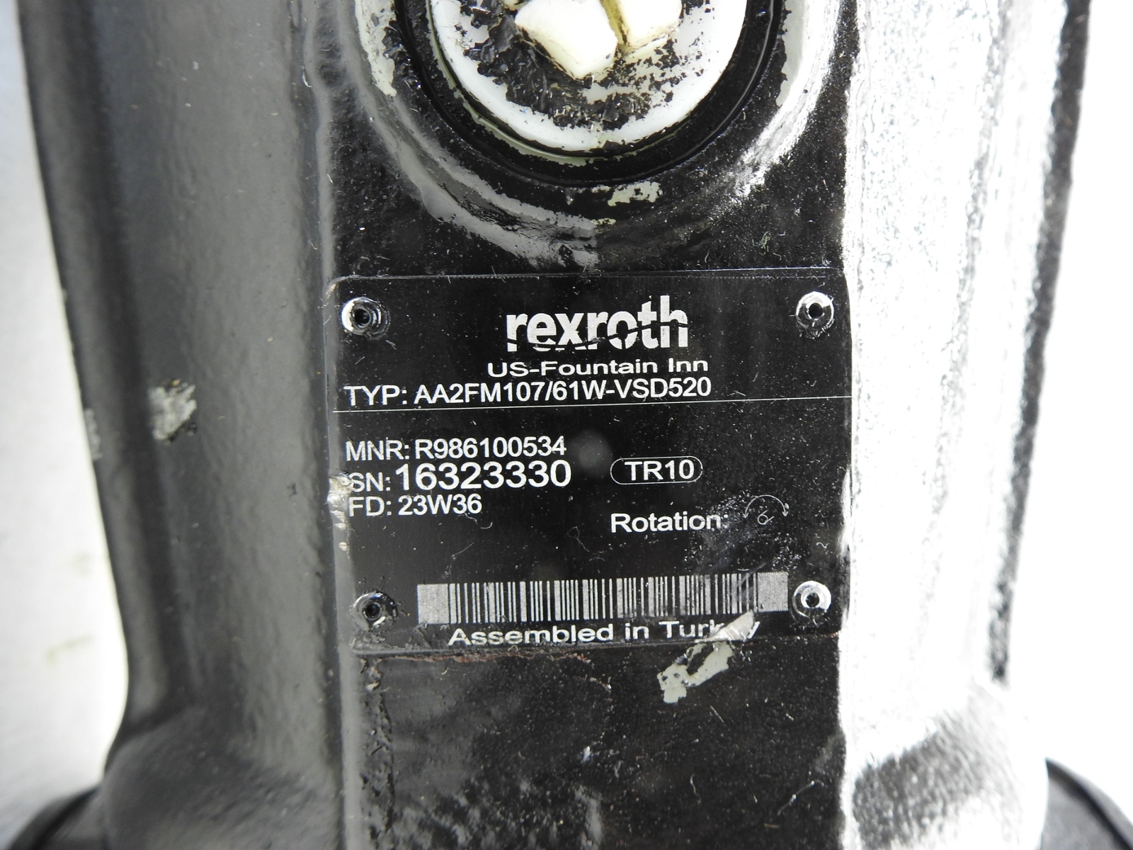 OEM Bosch Rexroth AA2FM107/61W-VSD520 Bent Axis Hydraulic Motor R986100534 NEW