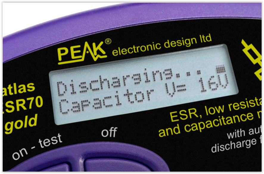 Peak Atlas ESR70 Gold ESR Analyzer Equivalent Resistance Meter w/ Audible Alerts