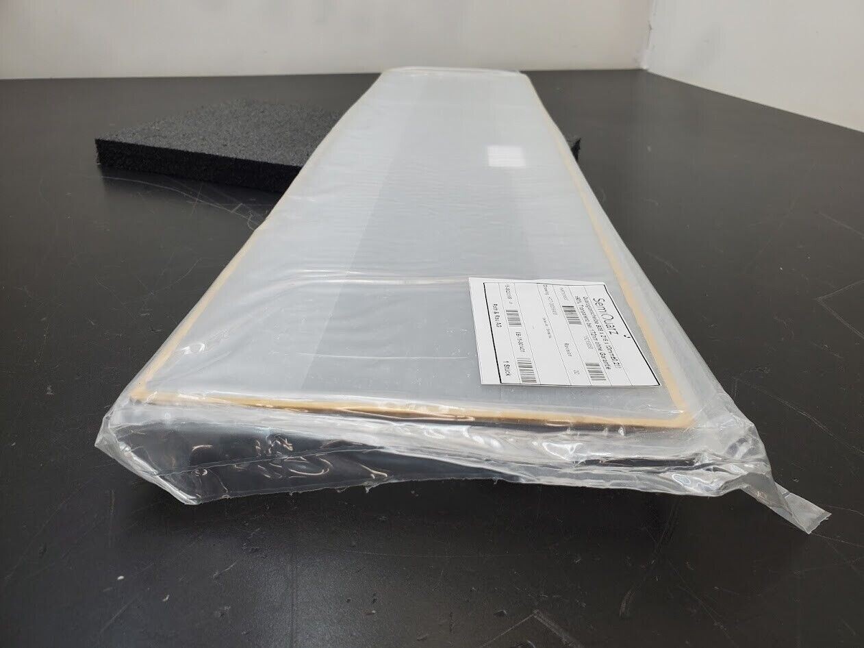 SemiQuarz Quartz Sheet 908mm x 218mm x 3mm ∓.02mm 90% Transparent 172nm Light