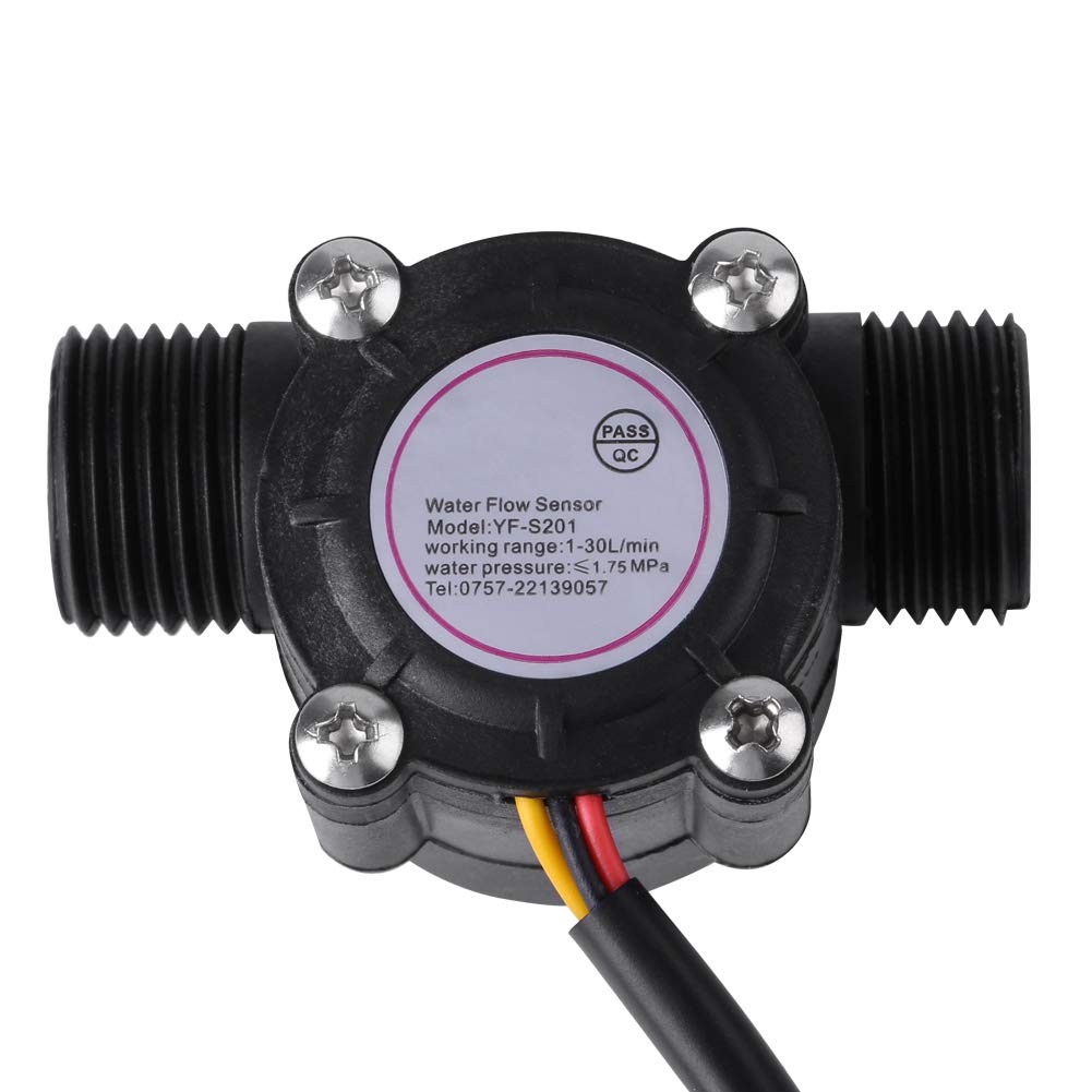 Flow Sensor DN15 G1/2 Hall Effect Water Flow Meter 130L/Min for Wa…