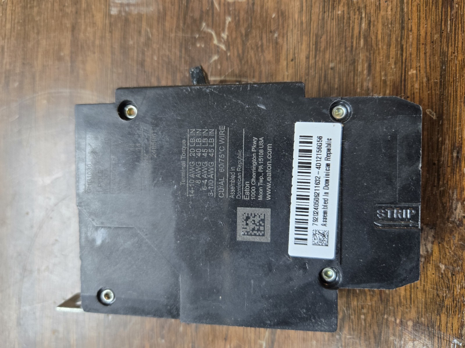 GHB1030 EATON NEW IN BOXES (17 AVAILABLE) NEW SYTLE FREE SHIPPING
