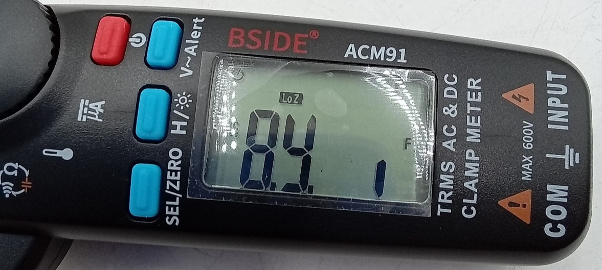 Bside ACM91 Digital Clamp Meter AC/DC Current True RMS Auto-ranging Unit Only