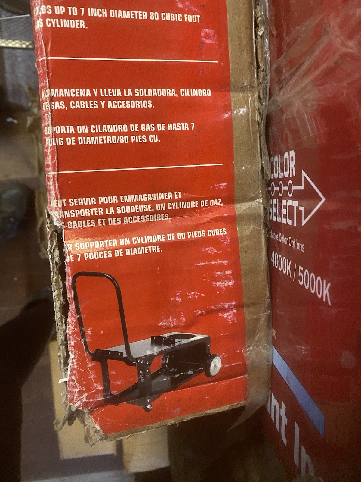 BRAND NEW LINCOLN ELECTRIC K2275-3 Welding Cart, 1 Shelf, Steel 6JDT2