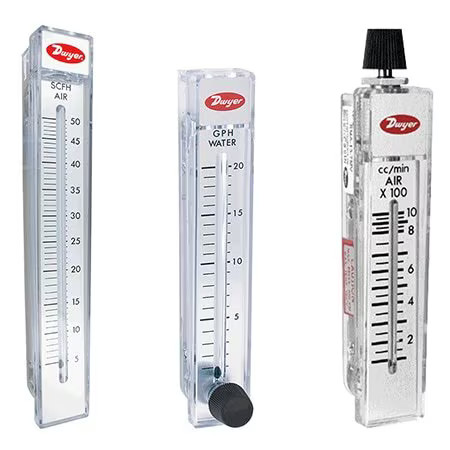 Dwyer Instruments Rmc-102-Ssv Flowmeter, Range 10-100 Scfh Air.