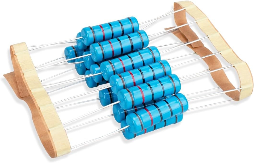 15 Pcs 5W 1 Tolerance 120 Ohm Metal Film Resistor Resistance Component Kit DIY