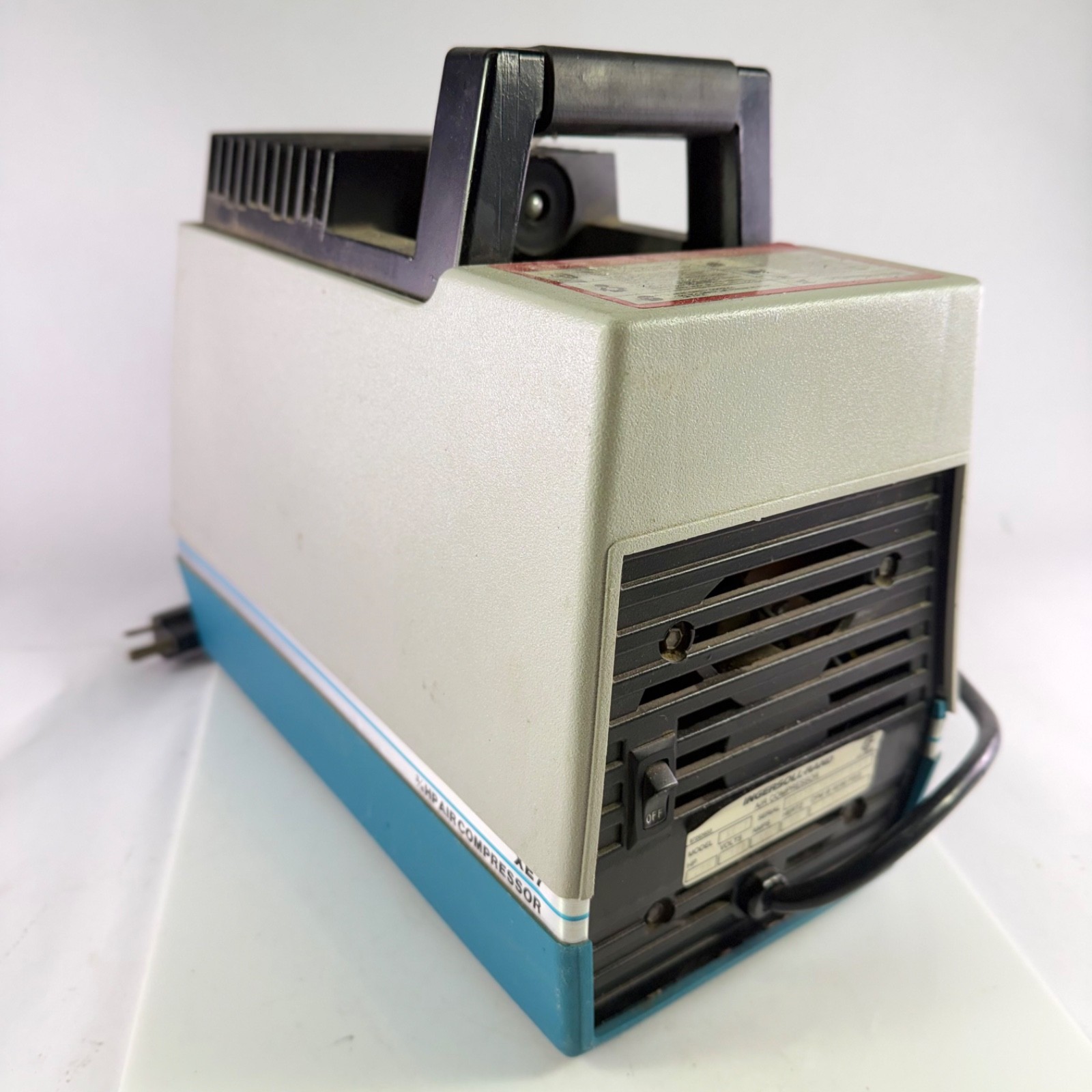 Vintage Ingersoll-Rand Rand 4000 XE-7 3/4 HP Portable Air Compressor 120V