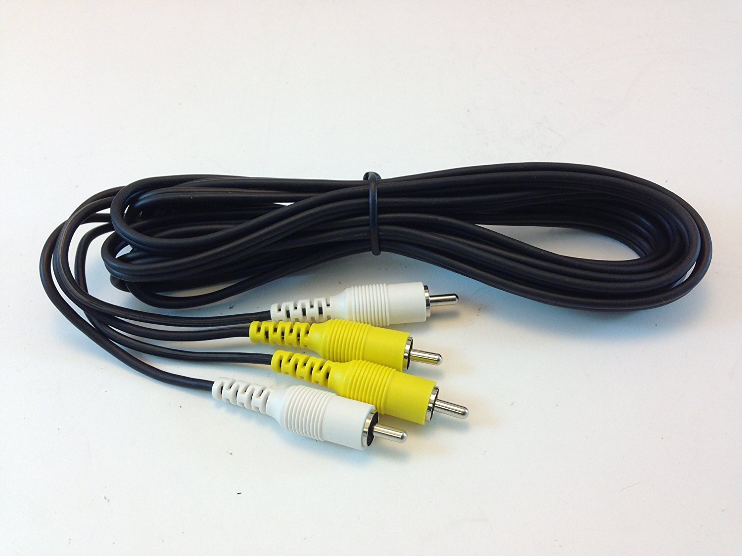 1 PIECE – CES 10FT A/V GAME CABLE BLK – 2 RCA TO 2 RCA YELLOW/WHITE # Z11-2010AV