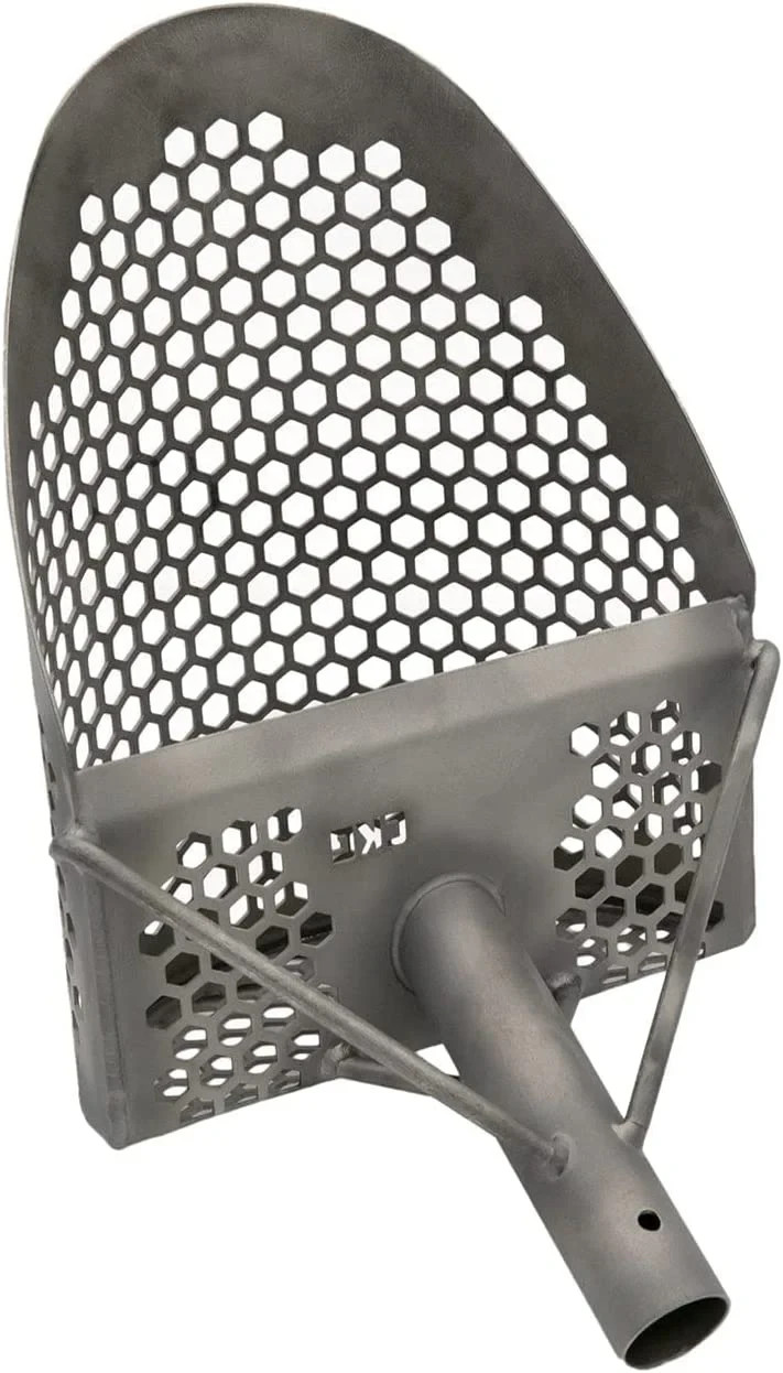 CKG Beach Sand Scoop Titanium Metal Detector Sifter Carbon Fiber Handle