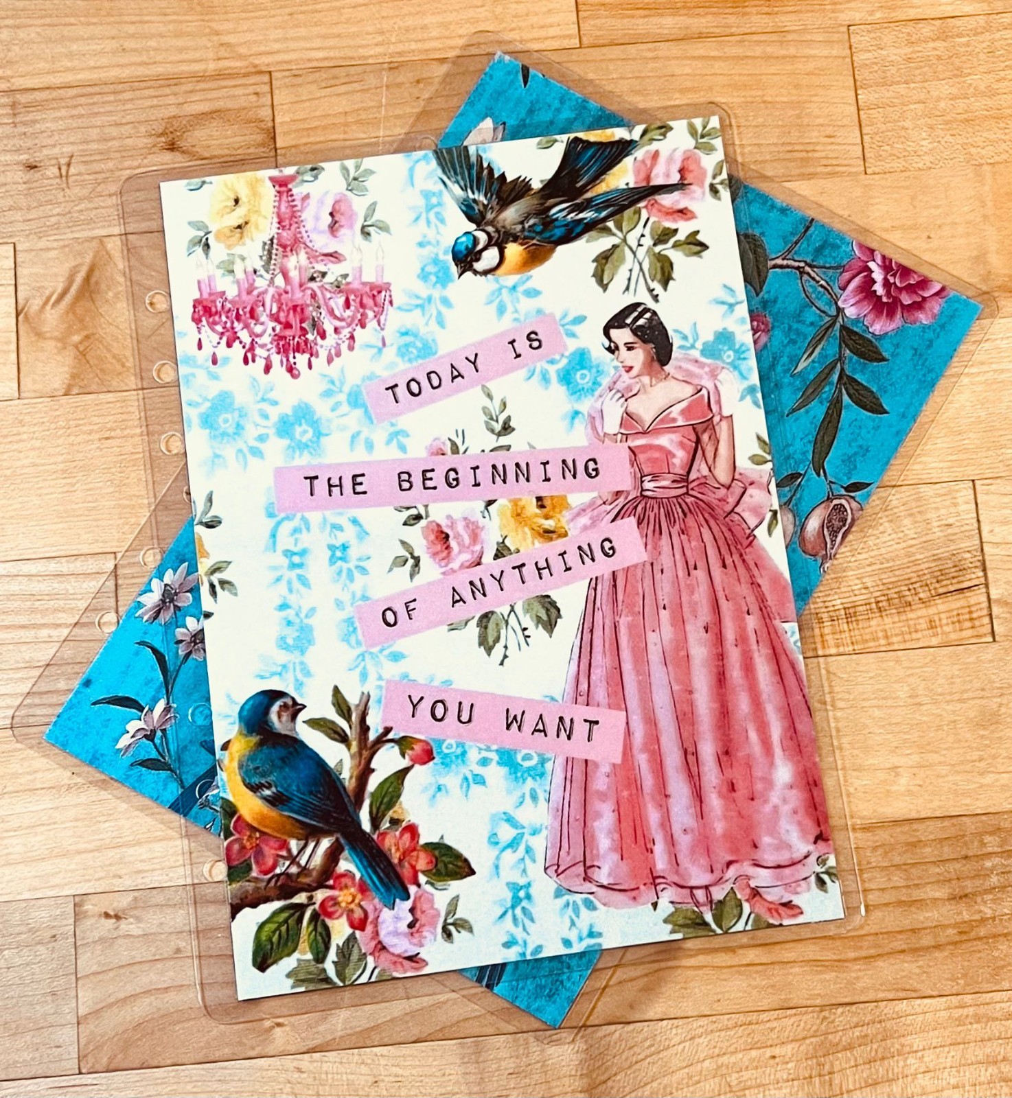 *Today is Beginning..» Cover Set for use w/ Erin Condren A5 Ring Agenda Binder~