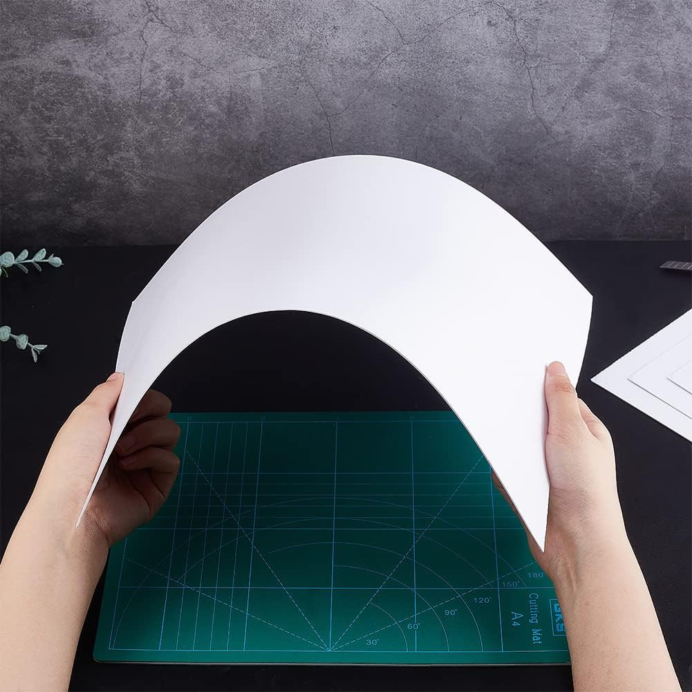 5 Pcs 1mm 11.8×15.7 Inch White PVC Foam Sheet Expanded PVC for Crafts DIY