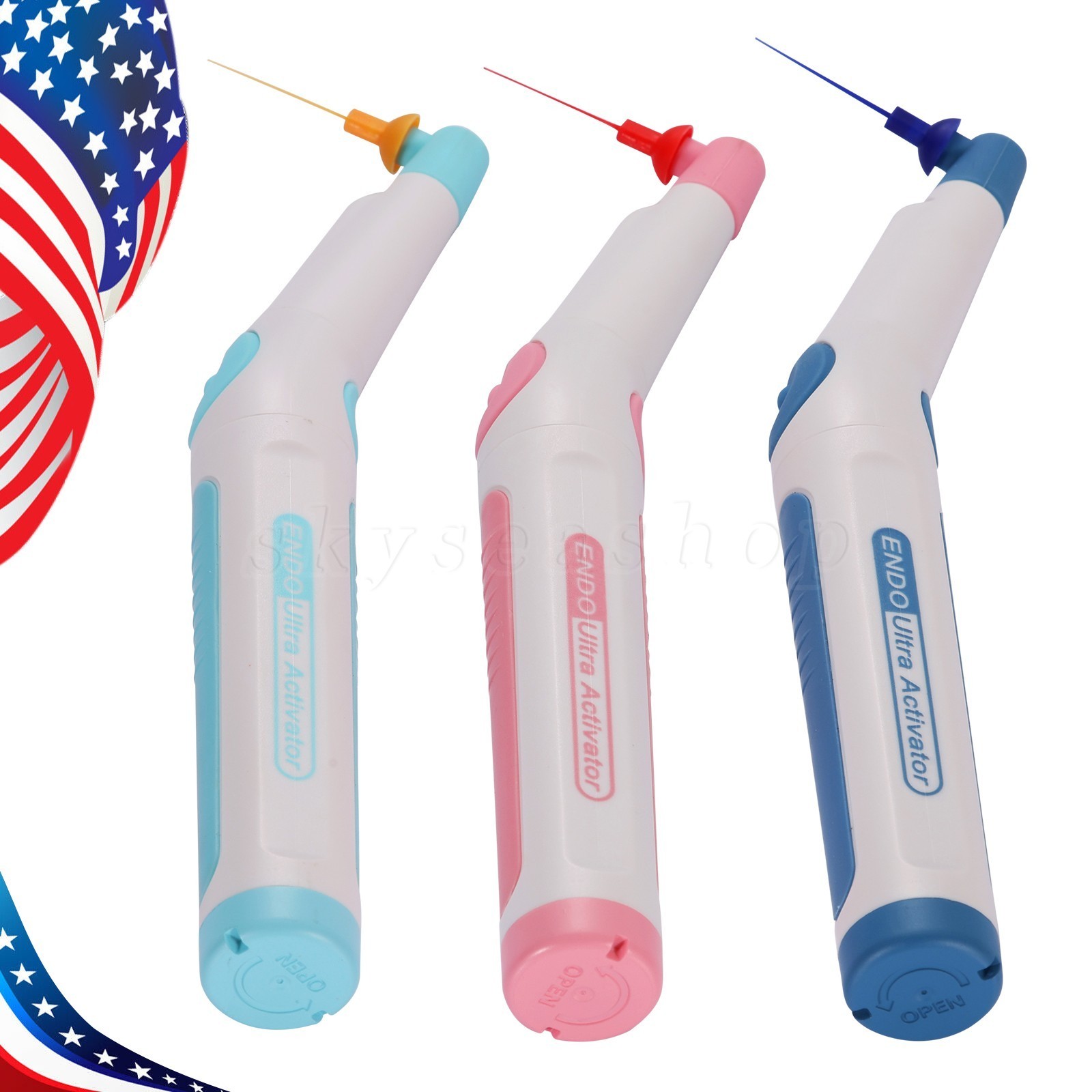 Dental Wireless Ultrasonic Activator Endo Ultra Activator with 150 Tips 3 Colors