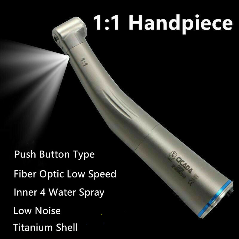 CICADA Dental Electric Motor 1:1/1:5/4:1/16:1 Fiber Optic Contra Angle Handpiece