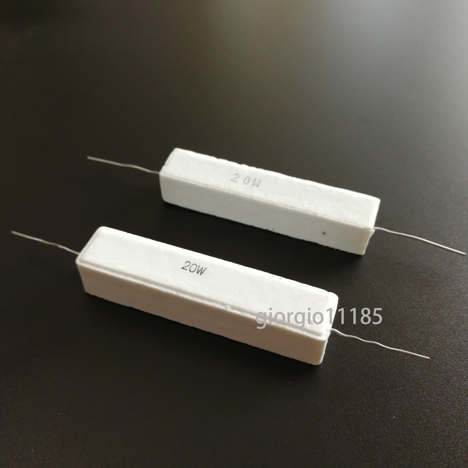 US Stock 2pcs 25 ohm 25RΩJ 20 watt Axial Ceramic Cement Power Resistor 20W
