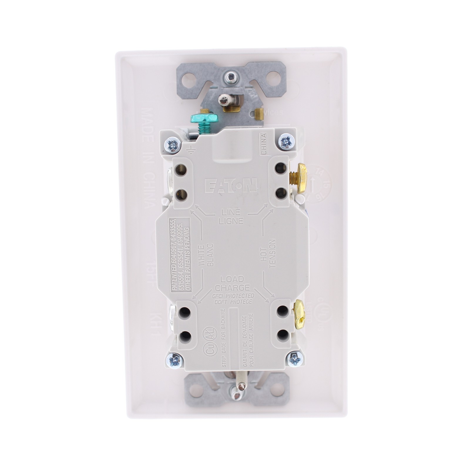 10 Eaton White Tamper Resistant GFCI Self-Test Outlet Receptacles 20A TRSGF20W