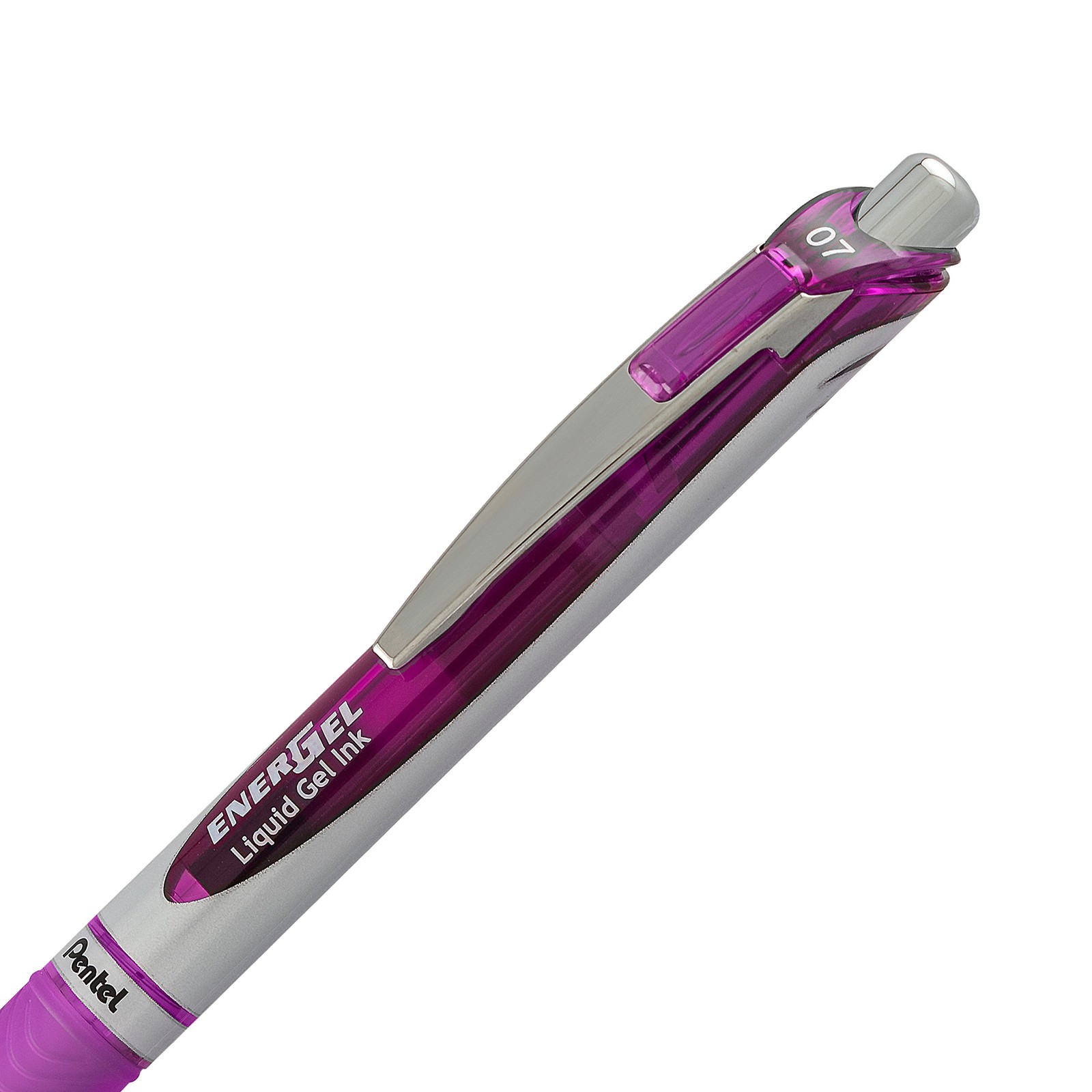 Pentel EnerGel RTX Retractable Liquid Gel 2 Count (Pack of 1), Pink/Violet