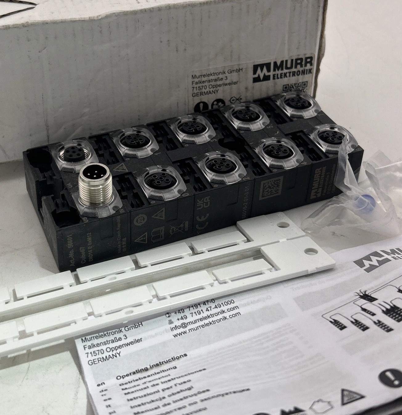 Murr Elektronik 56601 Cube67 Dio16 E 8xm12 I/o Expansion Module 30v-dc
