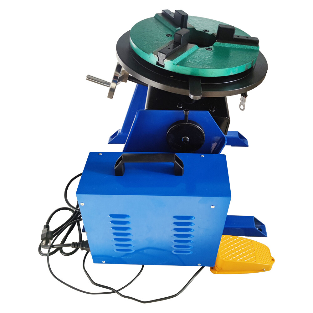 100Kg High Precision Manually Flip Welding Positioner Turntable with 300mm Chuck