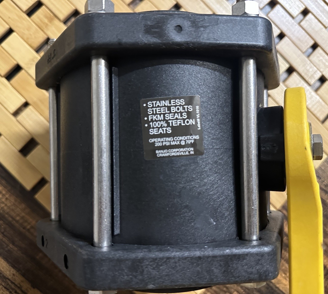 Banjo V300FP Polypropylene Ball Valve, Full Port, 3″ NPT Female