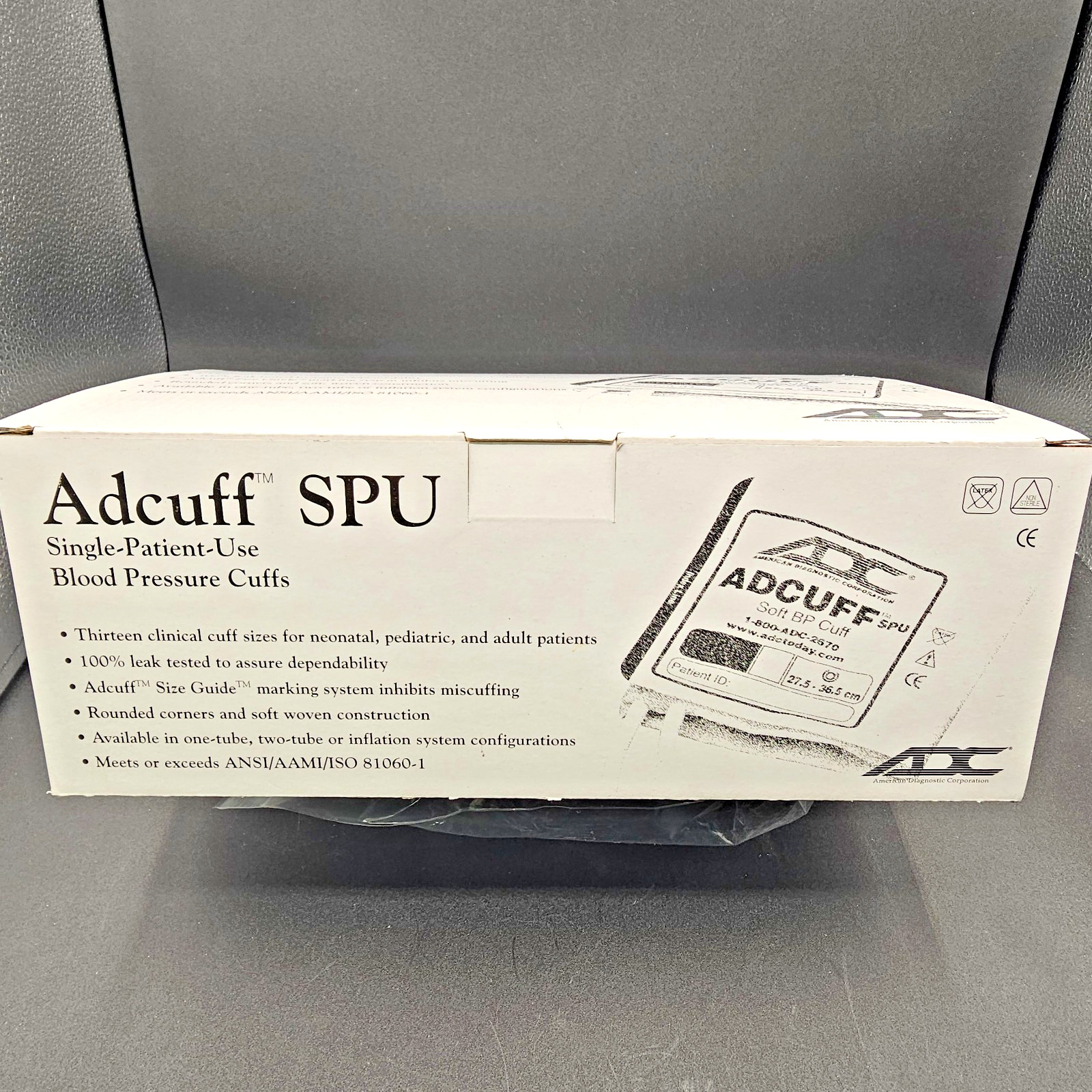 ADC ADCUFF SPU Adult Size 11 (27.5–36.5 cm) 2-Tube Navy – Lot of 5 – NEW Sealed