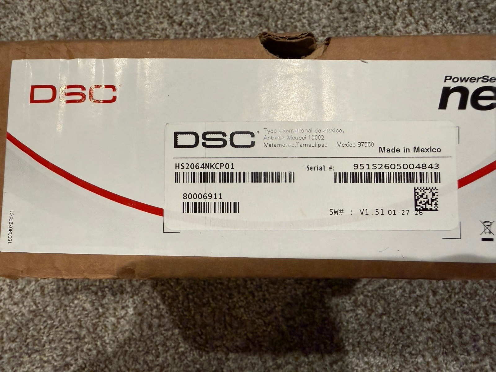 DSC HS2064NKCP01 PowerSeries NEO Security System Control Panel NEW