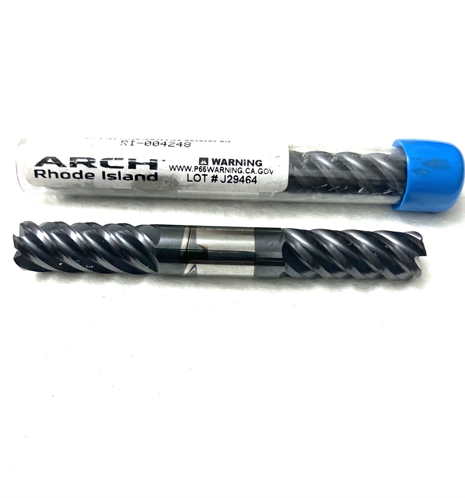 ARCH 3/8 5FL Double End Corner Radius End Mill .07R Solid Carbide AlTiN NEW